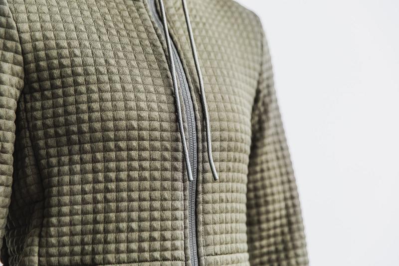 Nobull WoQuilted Zip-Up Women's Hoodie Olive | USA T2177C